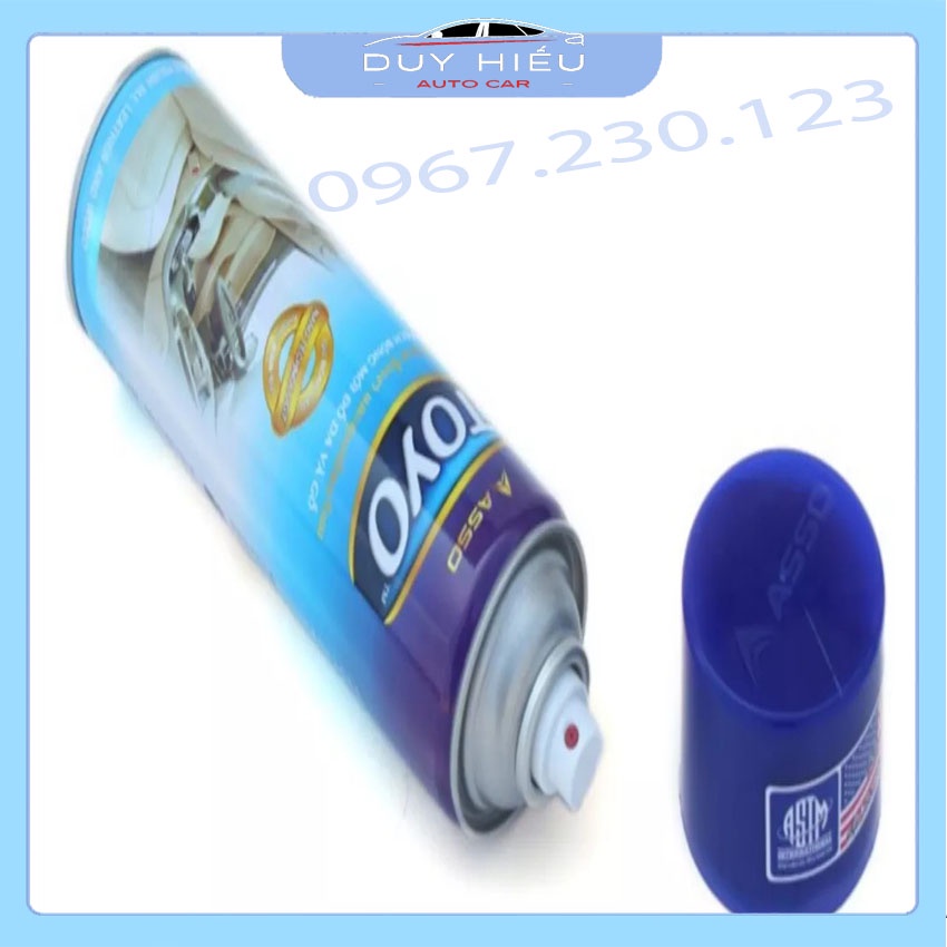 Chai xịt vệ sinh đồ da TOYO làm sạch ghế da và nội thất ô tô new