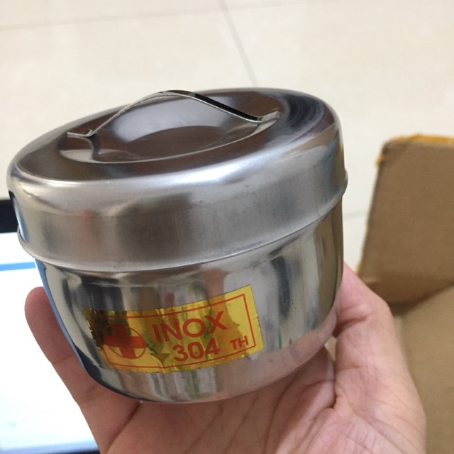 Hộp inox lưu mẫu thực phẩm (combo 15 hộp)