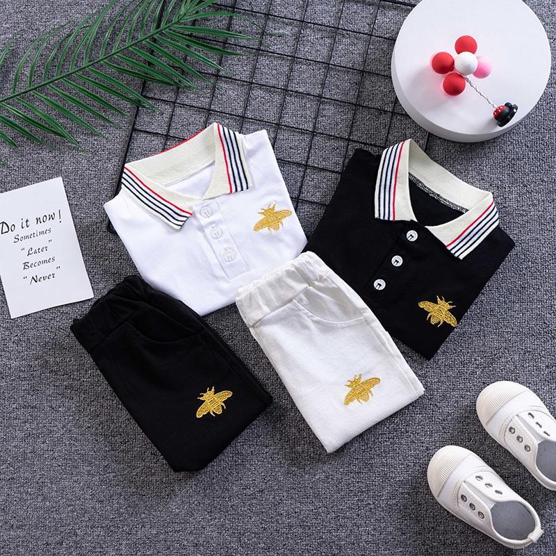 Bộ Áo Thun In Hoạt Hình + Quần Ngắn Cho Bé Trai