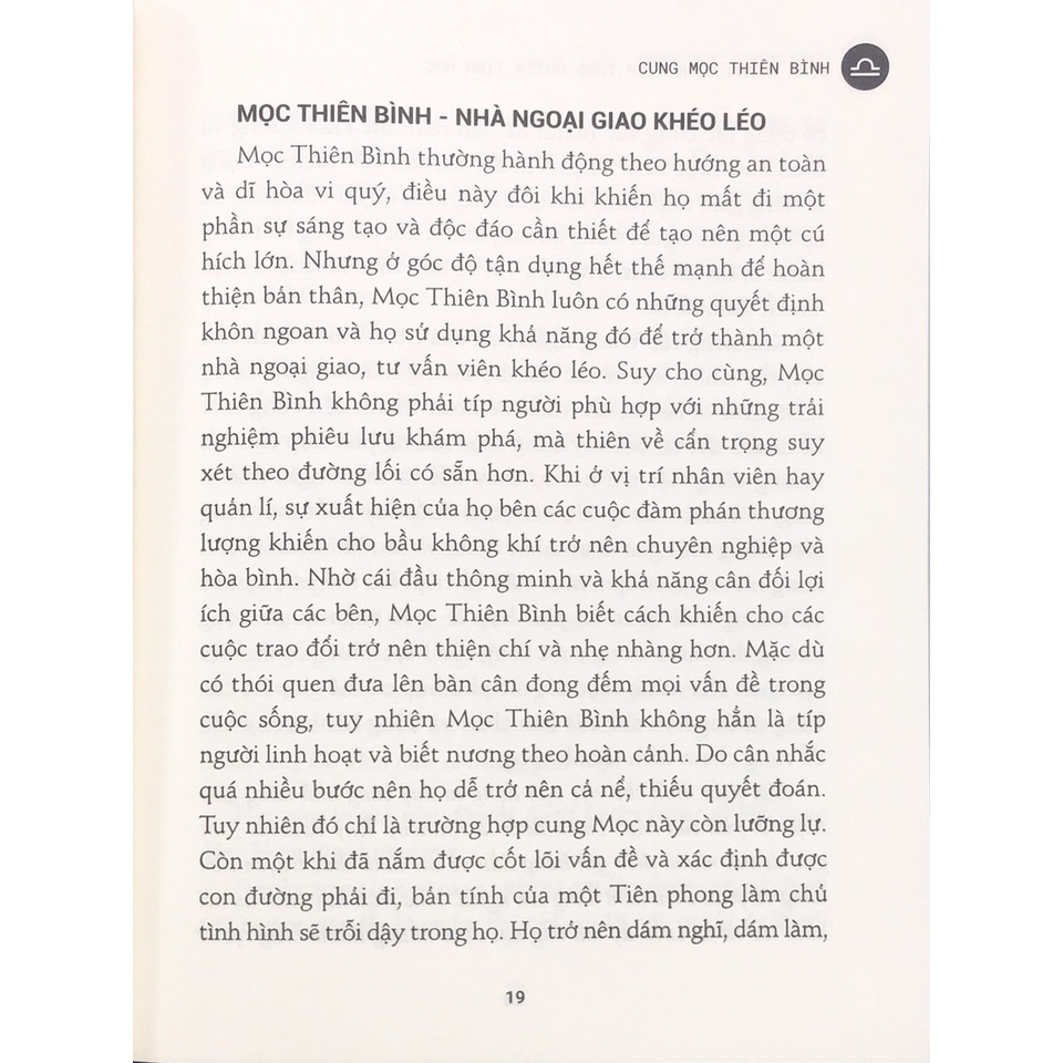 Sách - Định hướng sự nghiệp theo chiêm tinh học - Cung mọc Thiên Bình (WB30)