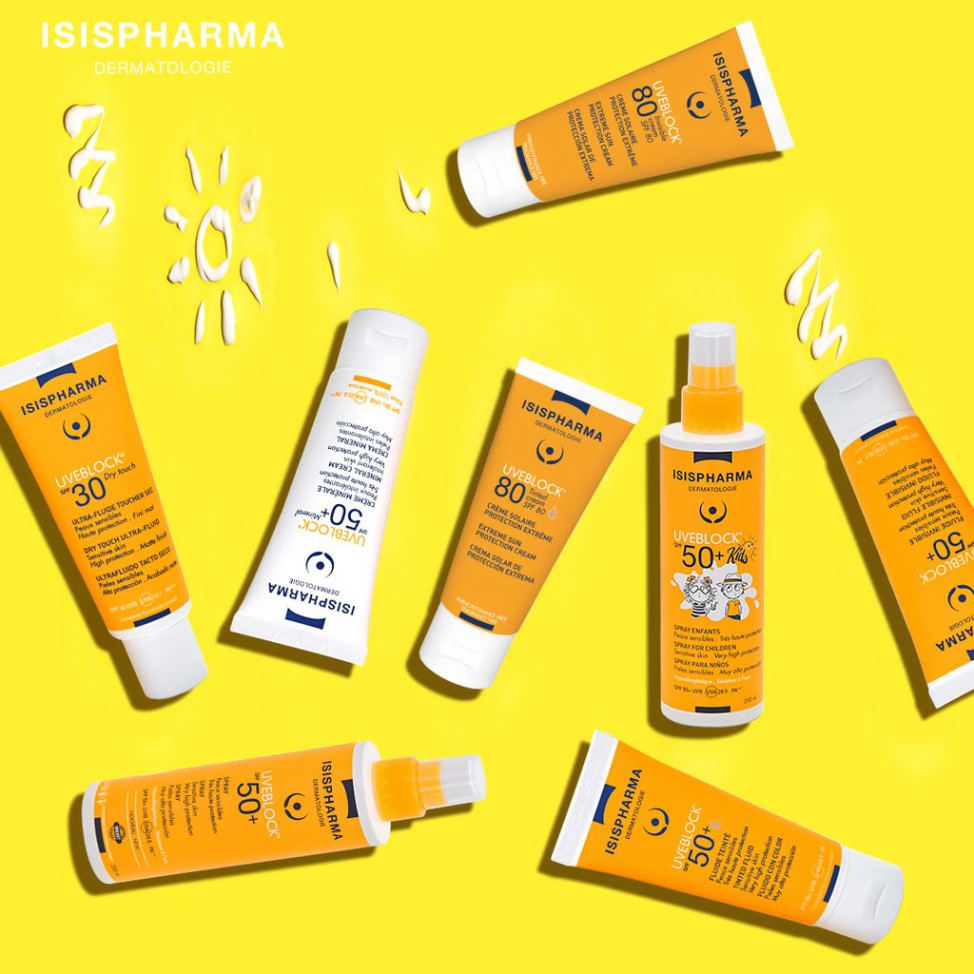 [CHÍNH HÃNG] Isis Pharma Kem Chống Nắng Bảo Vệ Cho Da Nhạy Cảm Uveblock Tinted SPF80+ 40ml (Có Màu)