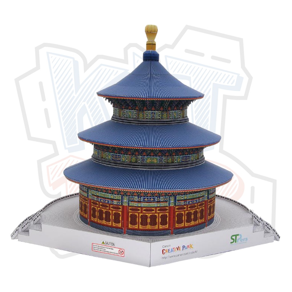 Mô hình giấy kiến trúc Trung Quốc Thiên Đàn Temple of Heaven