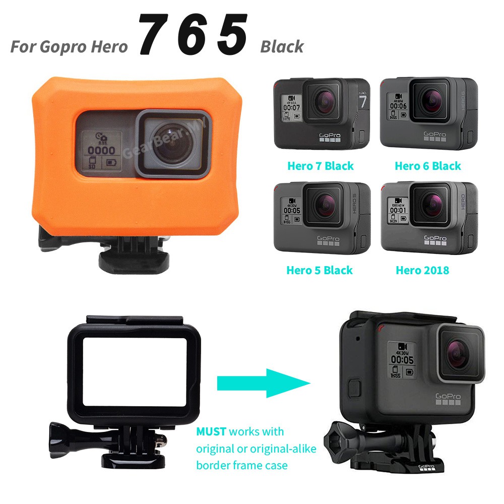 Vỏ Xốp Nổi Bảo Vệ Máy Ảnh Gopro Hero 8 7 6 5 2018