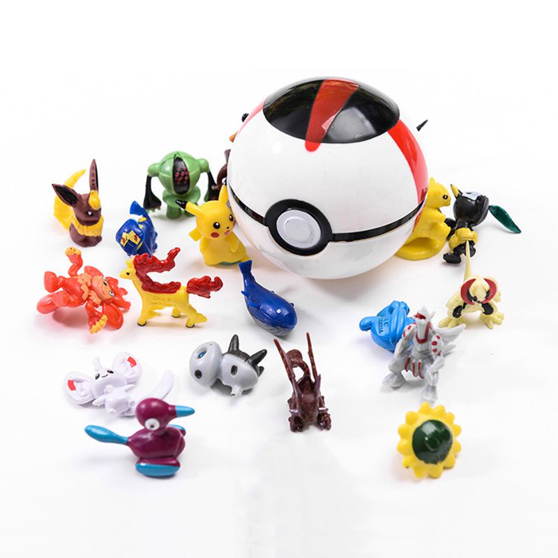 Quả Cầu Pokemon 7cm + Mô Hình Đồ Chơi Hoạt Hình