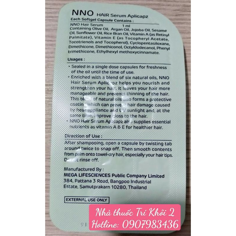 🍀Serum dưỡng tóc NNO hair Aplicapz🍀- Giải pháp cho mái tóc óng ả diệu kì 💧