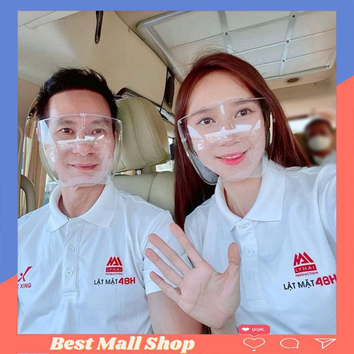 Kính Chống Giọt Bắn Phòng Dịch FACE SHIELD 🍀FREESHIP🍀 Kính bảo hộ che hết mặt - Best Chose | BigBuy360 - bigbuy360.vn