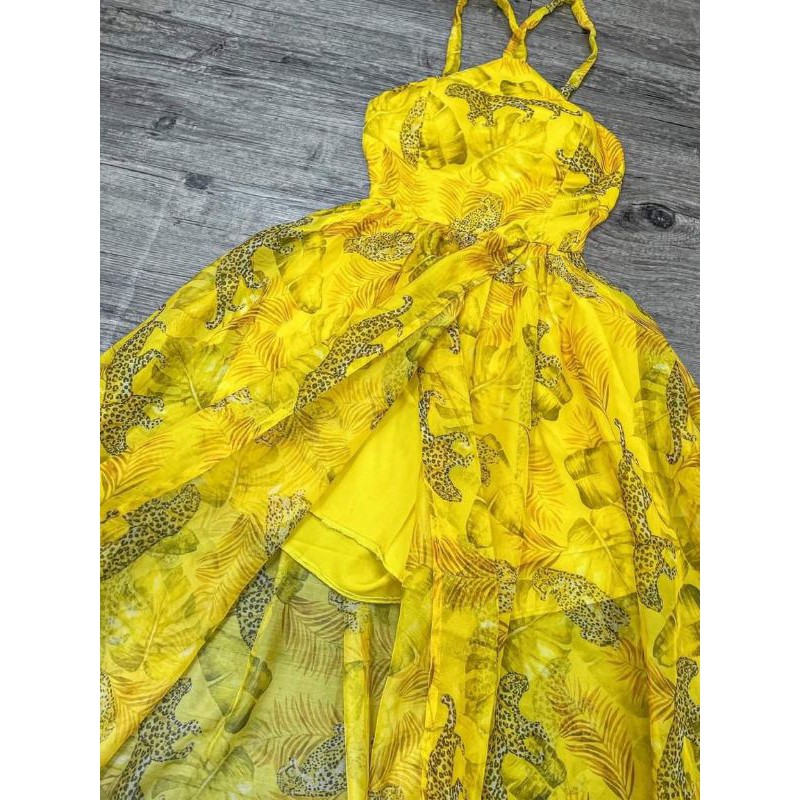 ĐẦM MAXI YẾM ĐAN LƯNG XẺ TÀ