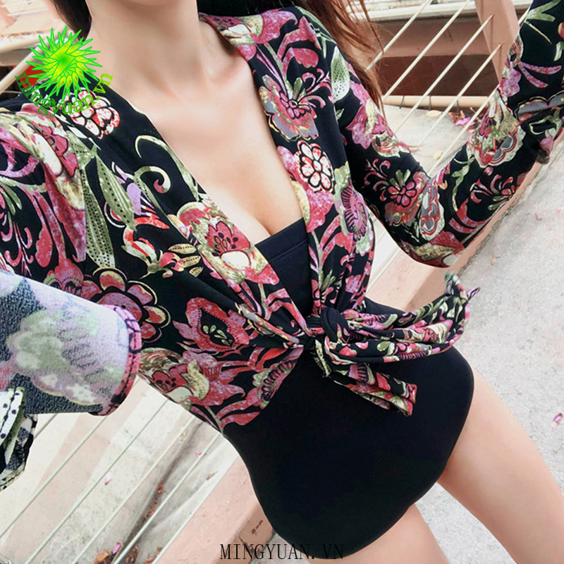 Bộ Đồ Bơi Một Mảnh Tay Dài Kiểu Hàn Quốc Thời Trang Cho Nữ 2020 | BigBuy360 - bigbuy360.vn