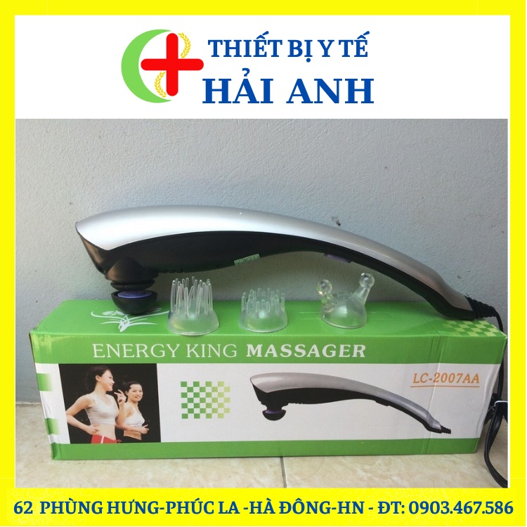 Máy Massage Toàn Thân Energy King 3 Đầu LC-2007AA Cầm Tay Cao Cấp