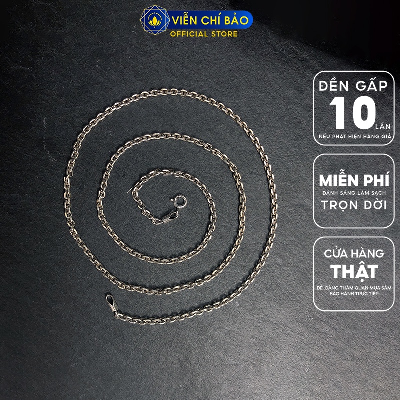 Dây chuyền bạc nam xích liệt hỏa chất liệu bạc Thái 925 thời trang phụ kiện trang sức nam Viễn Chí Bảo D100031