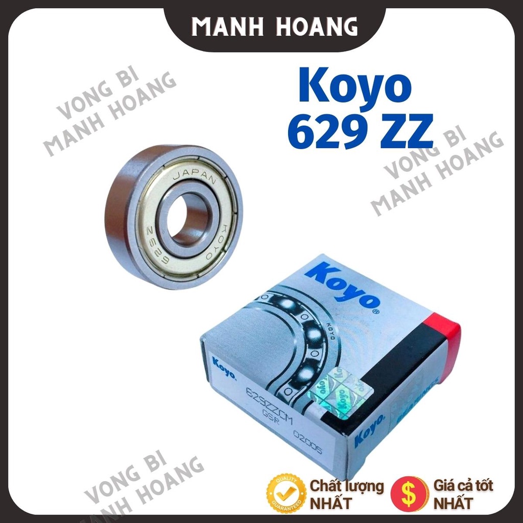 Vòng bi, bạc đạn 629 ZZCM KOYO, tiêu chuẩn quốc tế, chất lượng cao, bền bỉ - Vòng bi Mạnh Hoàng
