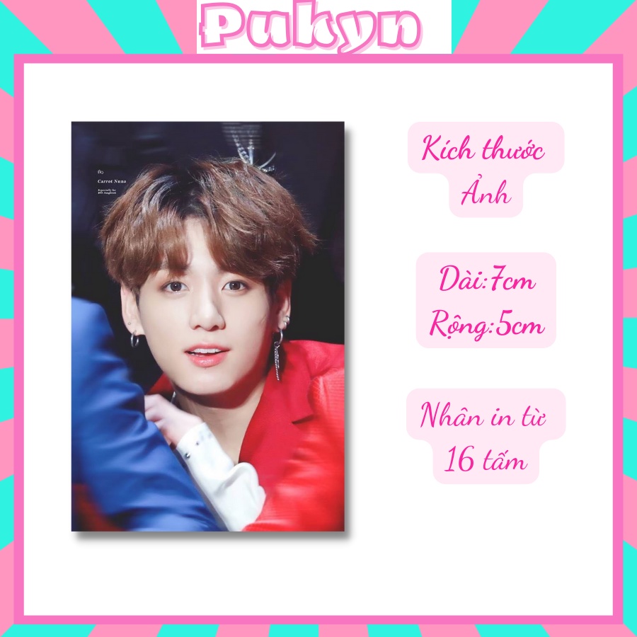 In ảnh theo yêu cầu để ví để bóp album cầm tay KT 5x7 cm ép plastic 2 mặt Pukyn AV01