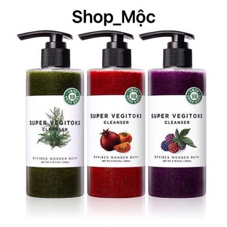 Sữa rửa mặt thải độc rau củ Super Vegitoks