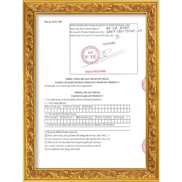 Tinh chất Hoàng Thiên Sâm