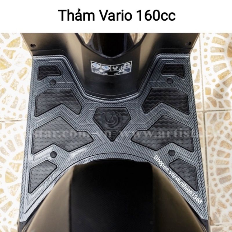 Thảm Gác Chân VARIO 160 2022 Carbon Chính Hãng Artistar
