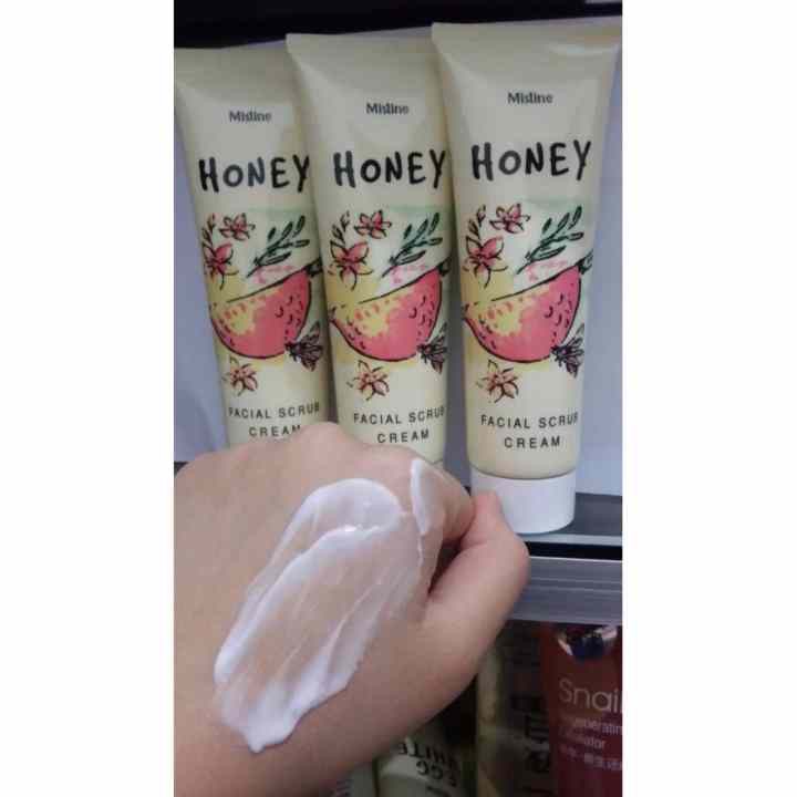 KEM TẨY TẾ BÀO CHẾT MẶT HONEY FACIAL SCRUB CREAM MISTINE 85ML CHÍNH HÃNG - 3481