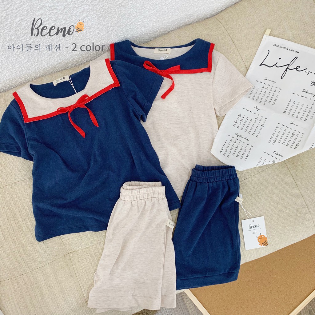Set thuỷ thủ Hàn Quốc cho bé trai, bé gái BEEMO ST01