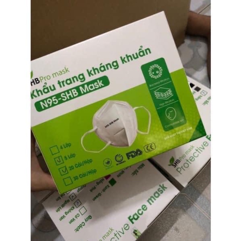 Khẩu Trang N95 - SHB mask ( hộp 20 cái )