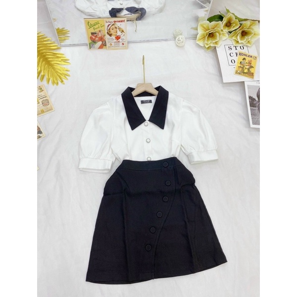 ÁO KIỂU THIẾT KẾ FORM NGẮN