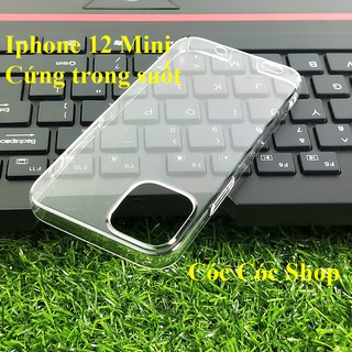 Ốp lưng IPhone 12/ 12 Pro / 12 Pro max / 12 mini nhựa CỨNG TRONG SUỐT/ CỨNG NHÁM MỜ