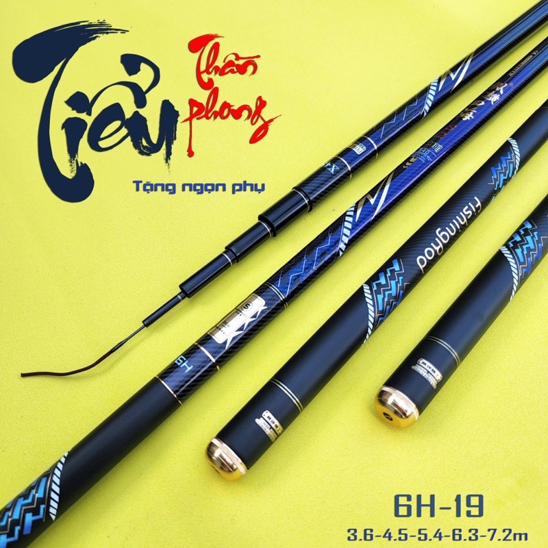 cần câu tay 6H Tiểu Thần Phong kèm ngọn