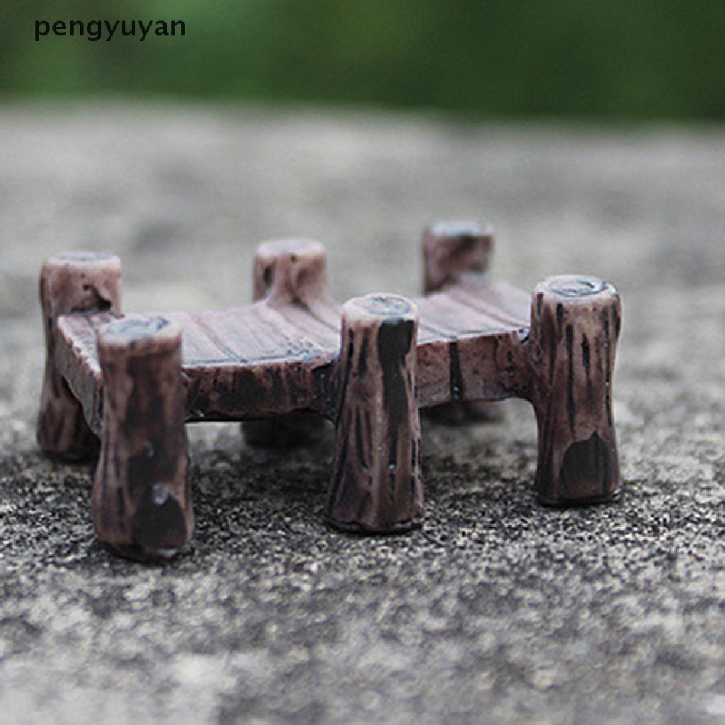 [pengyuyan] Mô Hình Cây Cầu Mini Bằng Nhựa Resin Trang Trí Tiểu Cảnh Sân Vườn