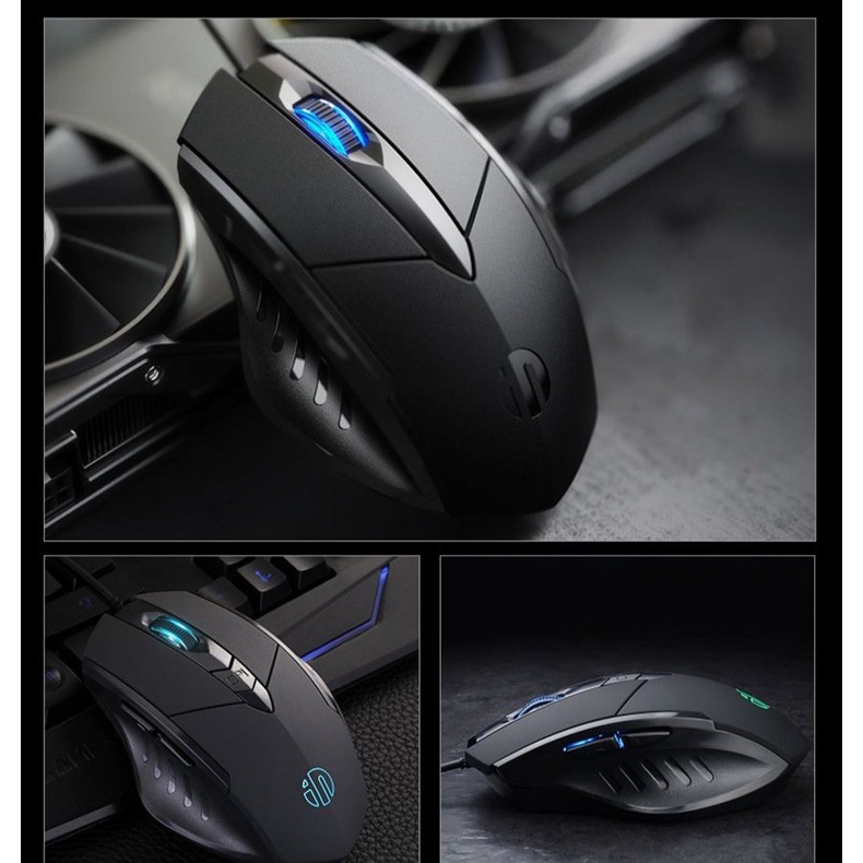Chuột gaming có dây INPHIC PW1 / PB1P chơi game có LED, chống ồn, chính hãng, chất lượng cao - laptop, PC, Macbook