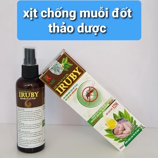 Xịt chống muỗi đốt thảo dược iruby cho bé 100ml