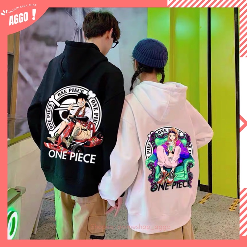 [ CÓ ẢNH THẬT] Áo Hoodie Nỉ Dài Tay One Piece ( Luffy, Zoro, Nami, Sanji, Robin) Mẫu Đẹp Cực Chất