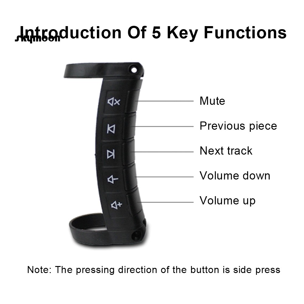 Nút Điều Khiển Từ Xa Không Dây Gắn Vô Lăng Xe Hơi Thông Dụng DVD GPS