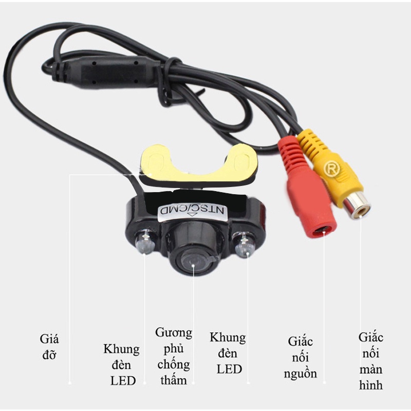 OTNKT Camera Lùi Xe Hơi Mắt Ếch Quay Đêm Siêu Nét