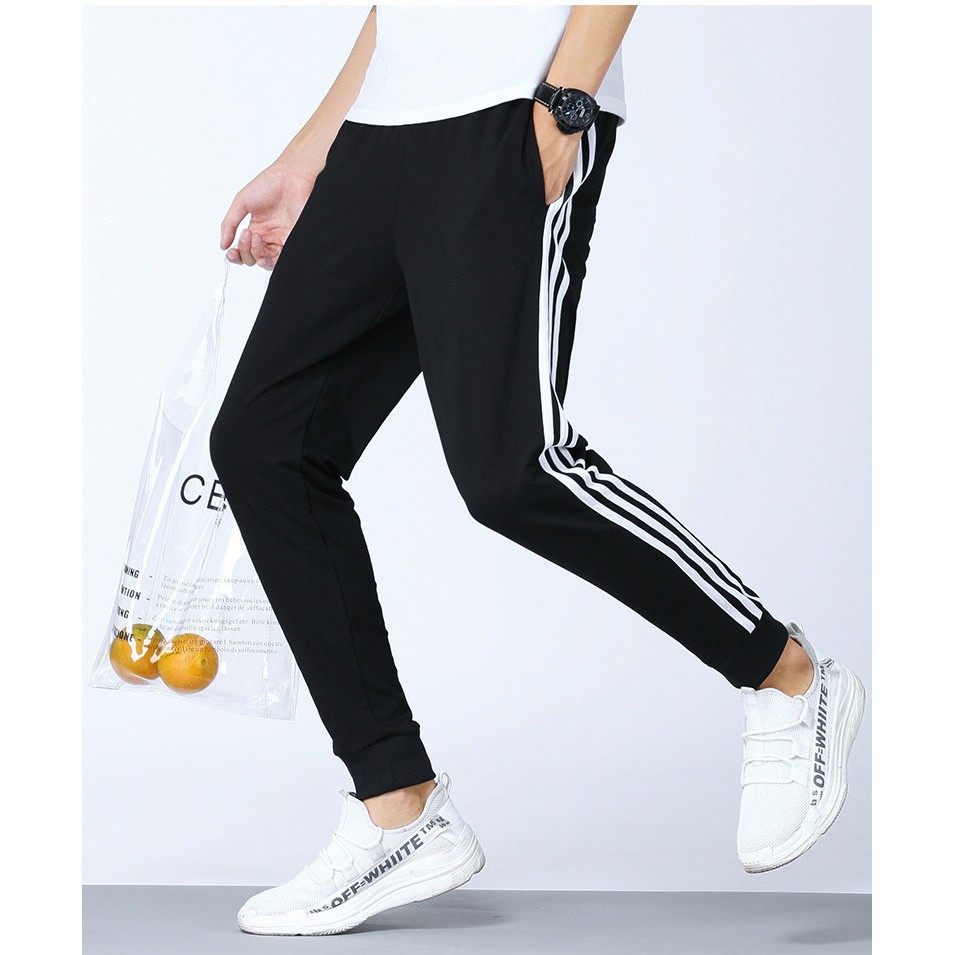 QUẦN THỂ DỤC PHỐI 3 SỌC CHẤT THUN THỜI TRANG BTQ987