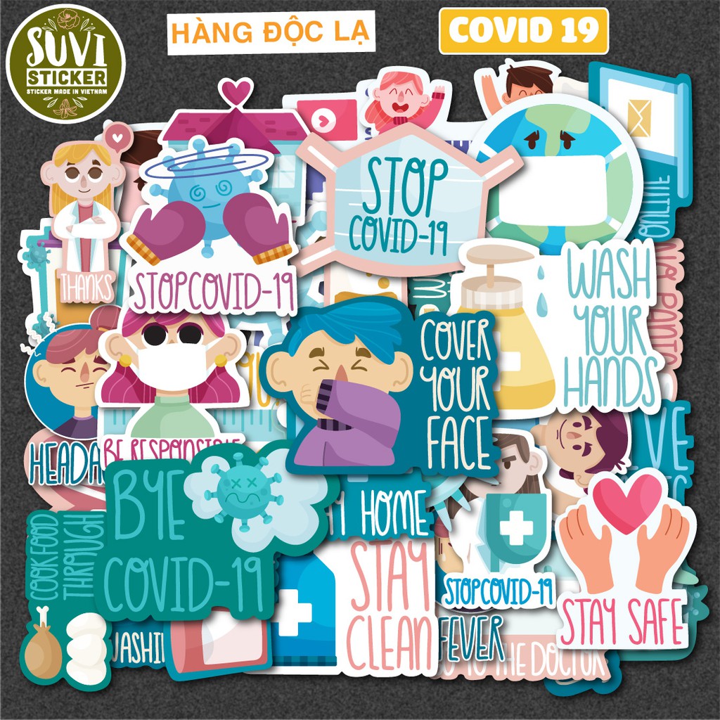 [HÀNG HOT] Sticker dán laptop, điện thoại, vali, nón bảo hiểm. MSP: O05