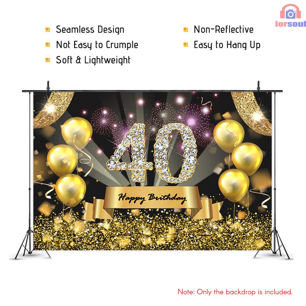 Phông Nền Chụp Ảnh 7x5ft Happy Birthday Cho Người Lớn # 3323