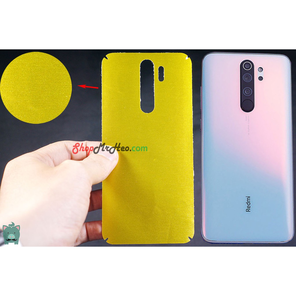 Skin Dán Mặt Sau Lưng Vân Nhôm Xiaomi Note 8 Pro