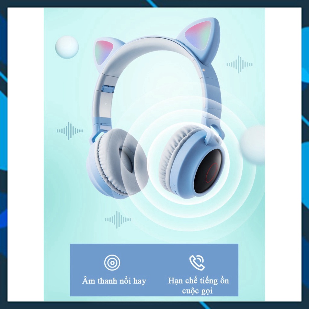 (Sẵn) Tai Nghe Bluetooth P47 Chụp Tai / Tai Mèo Bluetooth P39M Chụp tai, Có Mic, Âm Bass Mạnh Mẽ Và Dung Lượng Pin Khủng