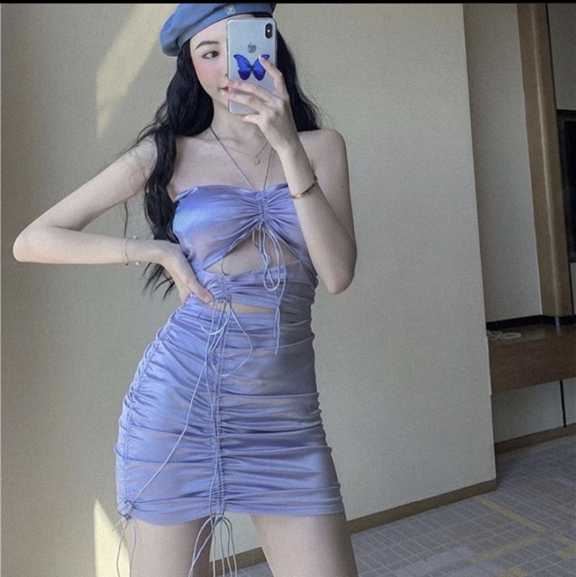 ADORABLE ĐẦM TÍM SILVER BUỘC LƯNG 🥰🥰🥰