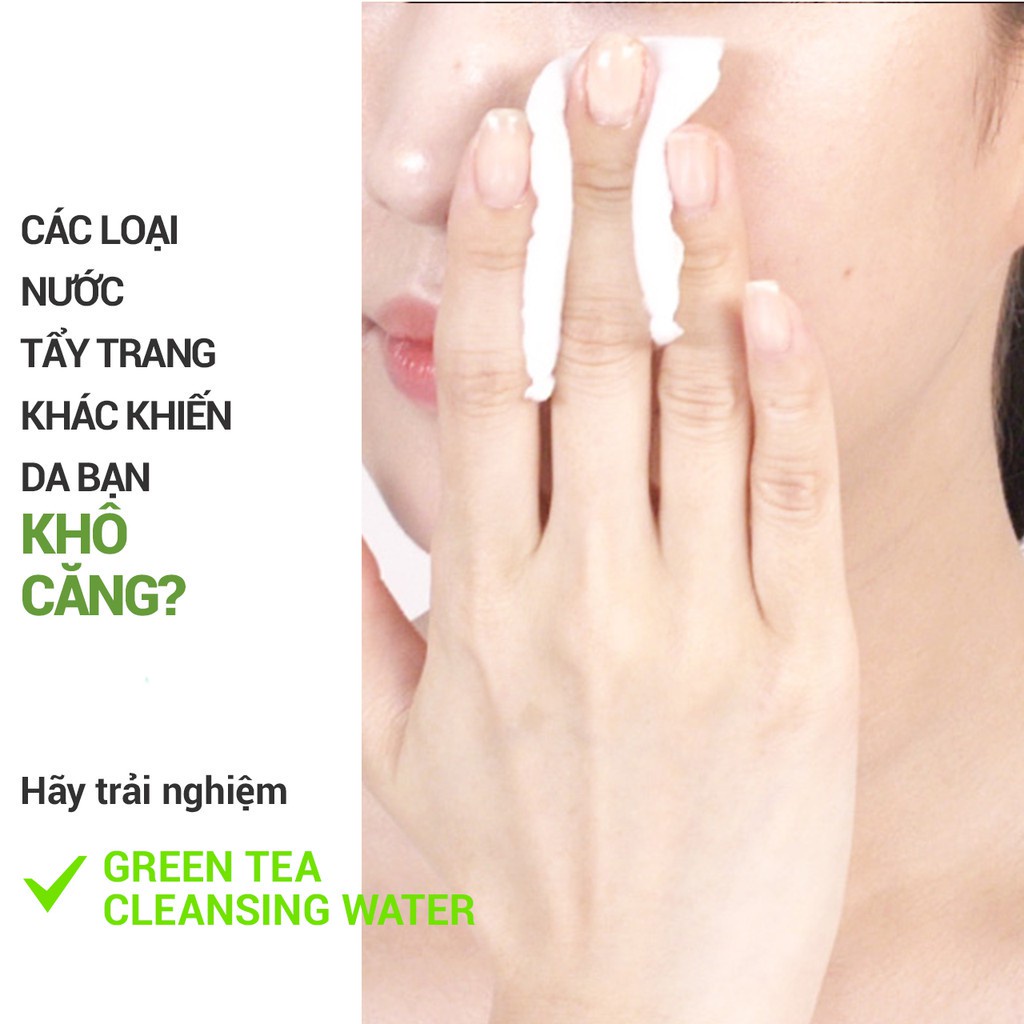 [Mã FMCGMALL giảm 8% đơn từ 250K] Nước tẩy trang trà xanh innisfree Green Tea Cleansing Water 300ml