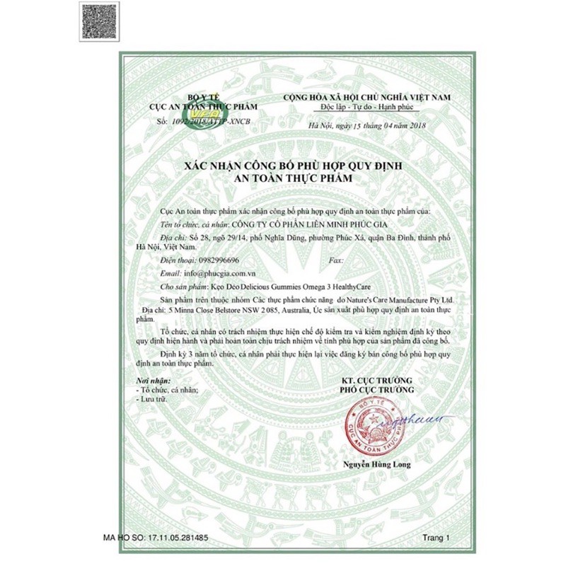 KẸO GUMMY OMEGA 3 HEALTHY CARE CHO BÉ TRÊN 2 TUỔI