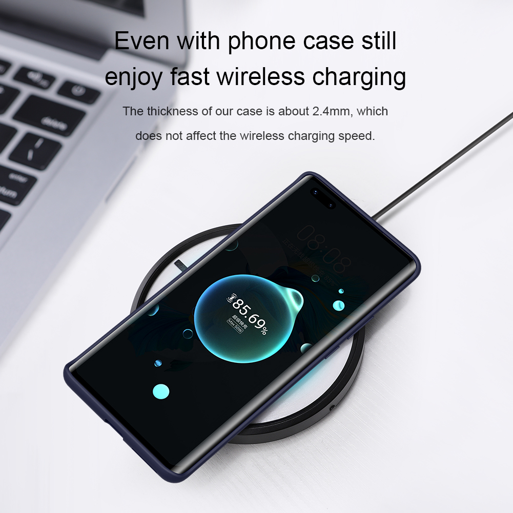 Ốp Điện Thoại NILLKIN Flex SIlicon Cho Huawei Mate 40 Pro Lót Bằng Sợi Vải Nhỏ