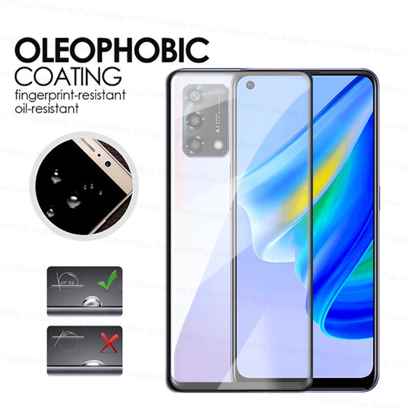Kính Cường Lực 3 Trong 1 Bảo Vệ Ống Kính Máy Ảnh Cho OPPO A95 A15 A15s A94 A54 A53 A33 A5S A3S
