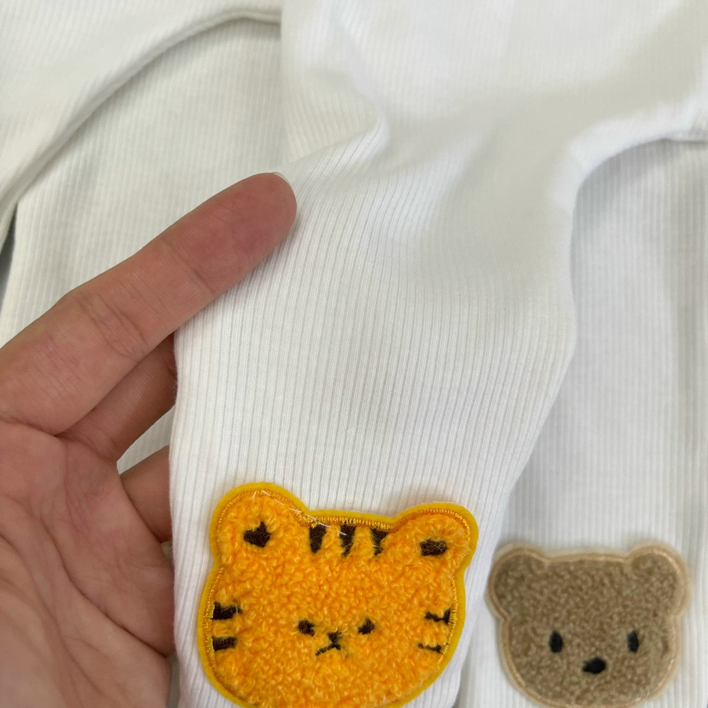 Quần tất cho bé sơ sinh Nina Kids Boutique Legging liền bàn cho bé 0 đến 24 tháng Cotton tăm giữ nhiệt co giãn 4 chiều