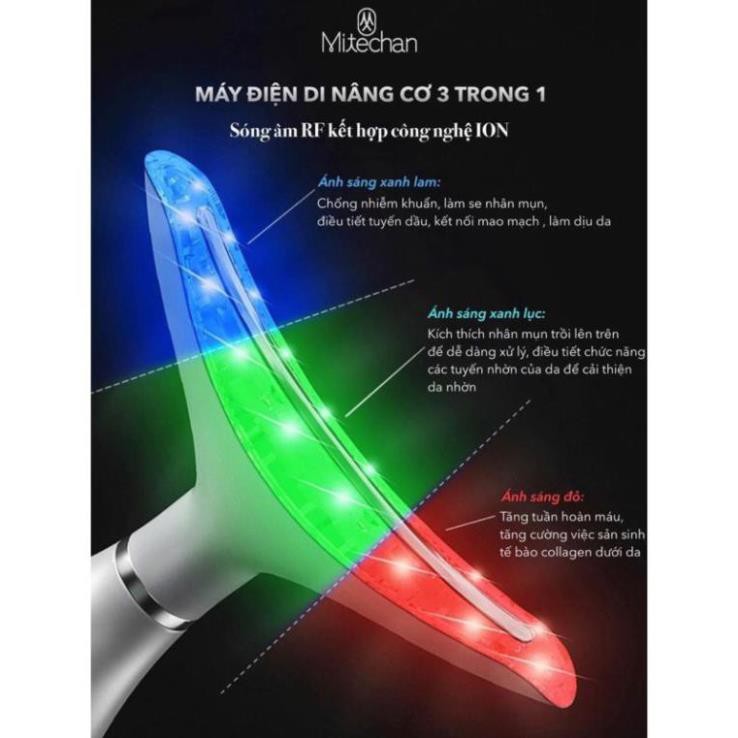 Máy điện di nâng cơ, chống nhăn đẩy sâu tinh chất TOTAL THERAPY 3 IN 1 MITECHAN