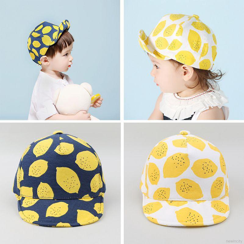 Mũ lưỡi trai hình quả chanh dễ thương cho bé trai và gái