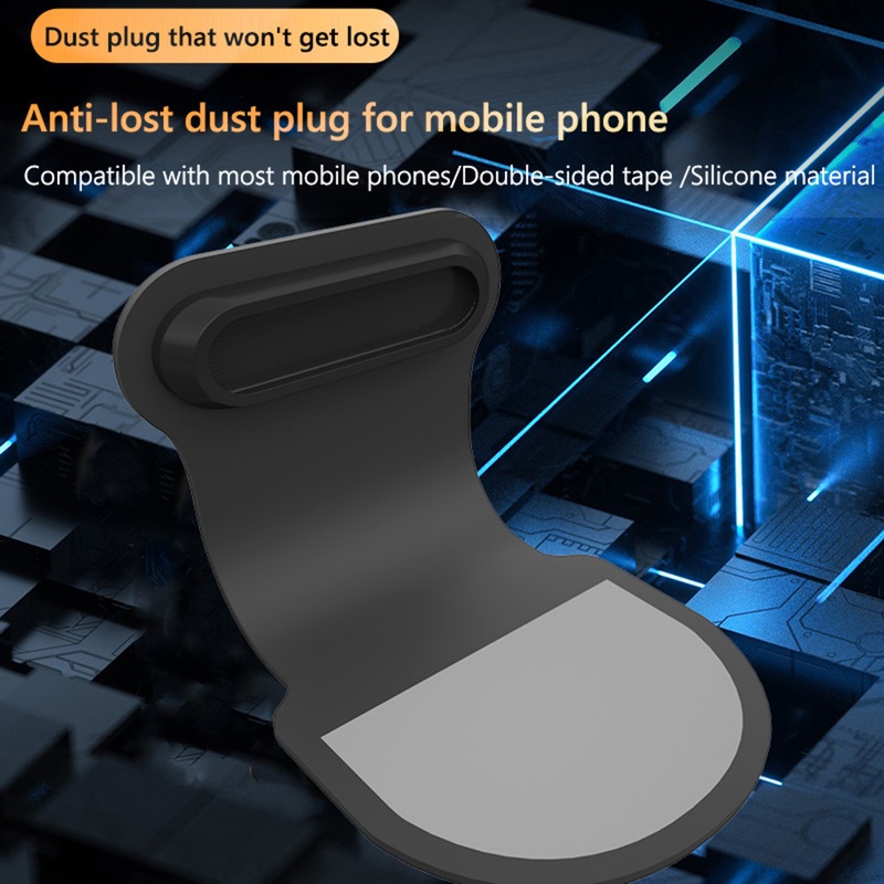 Ốp Điện Thoại Silicone Tích Hợp Cổng Sạc USB Chống Bụi Chống Thấm Nước Chống Mất Cho iPhone Type C &amp; Micro USB