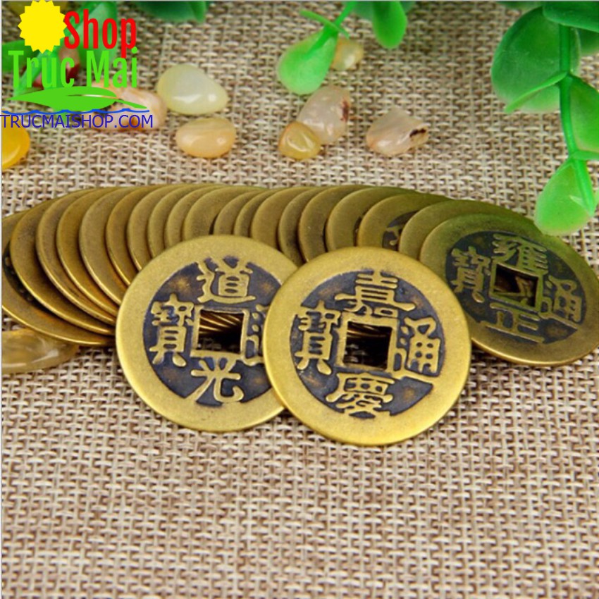 Đồng tiền xu âm dương kích tài vận