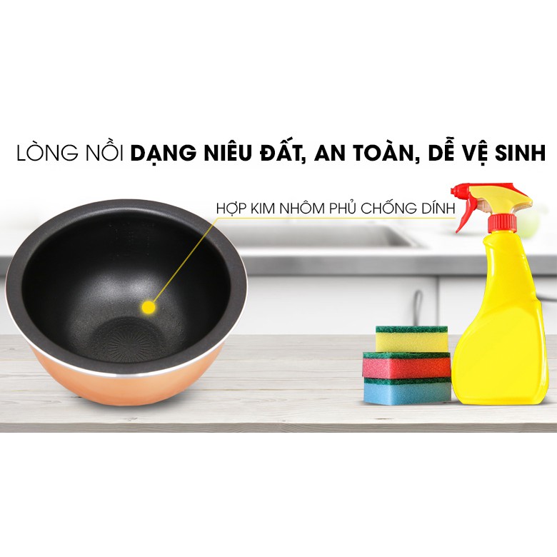 Nồi Cơm Niêu Thương Hiệu Mishio Lòng Nhôm Dày Nấu Cơm Ngon Như Niêu Đất | BigBuy360 - bigbuy360.vn