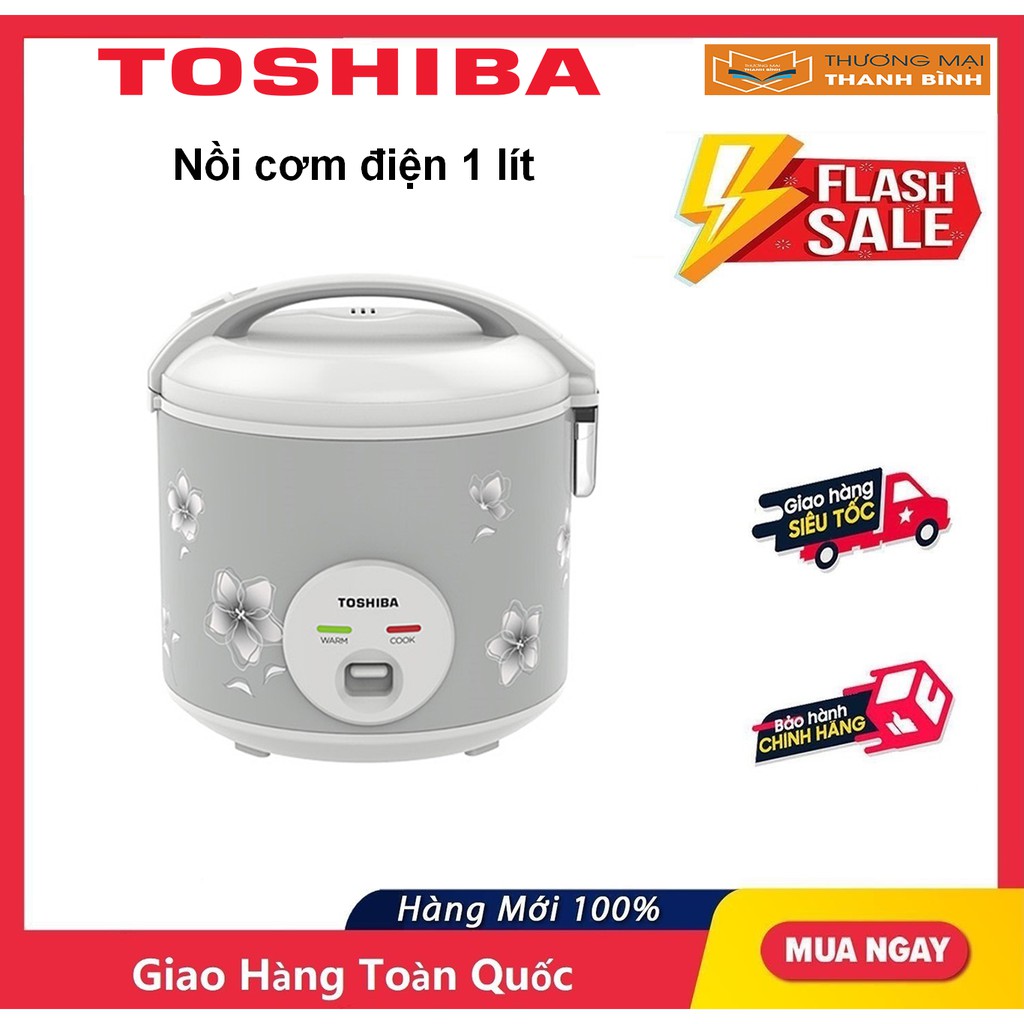 [Mã ELHADEV giảm 4% đơn 300K] Nồi Cơm Điện Toshiba RC-10JFM(H)VN 1Lít