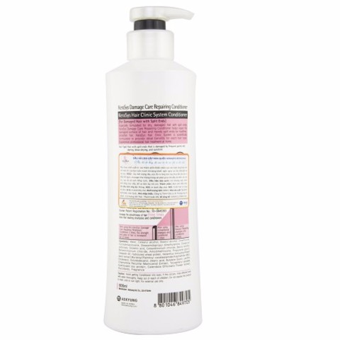 Dầu xả tăng cường độ bóng tóc xơ và rối Kerasys Reparing Cao cấp Hàn Quốc 600ml