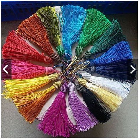 tua rua ốp đầu bằng dây kim tuyến dài 15-16cm trang trí handmade,quạt, đồ phong thủy,trang sức cổ trang... | BigBuy360 - bigbuy360.vn